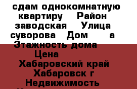 сдам однокомнатную квартиру  › Район ­ заводская  › Улица ­ суворова › Дом ­ 17 а › Этажность дома ­ 5 › Цена ­ 14 000 - Хабаровский край, Хабаровск г. Недвижимость » Квартиры аренда   